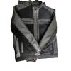 Authentic Black Real Leather Motorbike Jacket Full Sleeve Plain Style Manufacturers, Suppliers in Sialkot