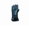 Black Leather Safety Sports Gloves with Adjustable Cuffs and Button Closure Mens And Women Woolen Extra Warm Leather Gloves  Manufacturers, Suppliers in Sialkot