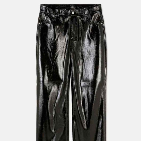 Black Plain Leather Pants for Women Comfort Fit in All Size Manufacturers, Suppliers in Sialkot