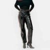 Black Plain Leather Pants for Women Comfort Fit in All Size Manufacturers, Suppliers in Sialkot