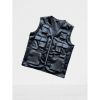 Black Sleeveless Leather Vest Sleek Design Skin Friendly Fabric Ideal for Casual or Semi Formal Wear Manufacturers, Suppliers in Sialkot