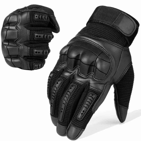 Black Tactical Gloves Full Finger Windproof Gloves with Knuckle Protection Breathable and Flexible Hook Manufacturers, Suppliers in Sialkot