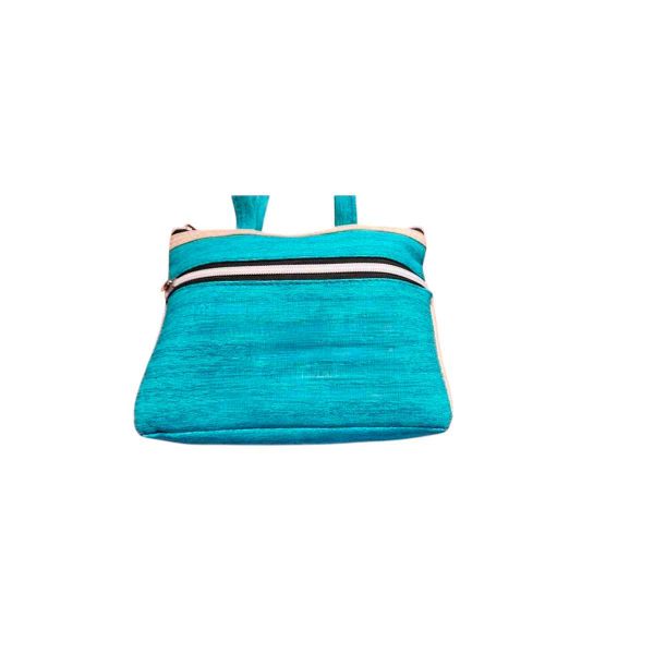 Blue Leather Women Pouch with Zipper Closure Manufacturers, Suppliers in New Zealand