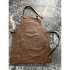 Brown Leather Utility Apron Free Size Fit with Plain Look Durable Material and Easy Handwash Care Manufacturers, Suppliers in Sialkot