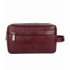 Brown Plain Leather Square Pouch with Zipper Closure for Personal Use Manufacturers, Suppliers in New Zealand