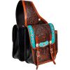 Brown and Black Printed Genuine Leather Saddle Bag for Party Wear Manufacturers, Suppliers in Sialkot
