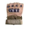 Classic Leather Tactical Half Gloves for All Genders Pouch Packed Manufacturers, Suppliers in Sialkot