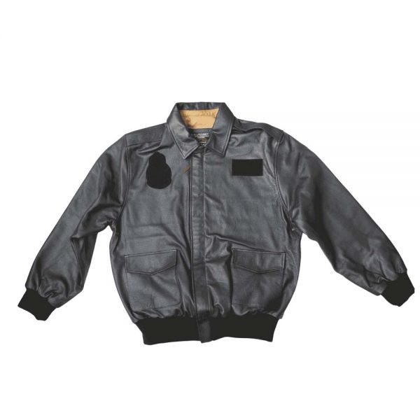 Dark Brown Leather A2 Flight Bomber Jacket Classic Aviator Coat Manufacturers, Suppliers in Paris