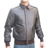 Dark Brown Leather A2 Flight Bomber Jacket Classic Aviator Coat Manufacturers, Suppliers in Paris