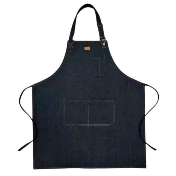 Durable Denim Blue Apron Plain Soft Denim for Safety and Protection in Workshops or Kitchens Manufacturers, Suppliers in Sialkot