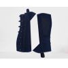 Fashionable Black Suede Chap for Men Buckle Closure Solid Design Manufacturers, Suppliers in Sialkot