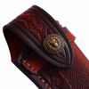Leather Sheath for Folding Knife Pocket Sheath Knife Pouch Knife Cover Hand Stitched Genuine Leather Knife Sheath Dark Brown with Red Undertones Manufacturers, Suppliers in New Zealand