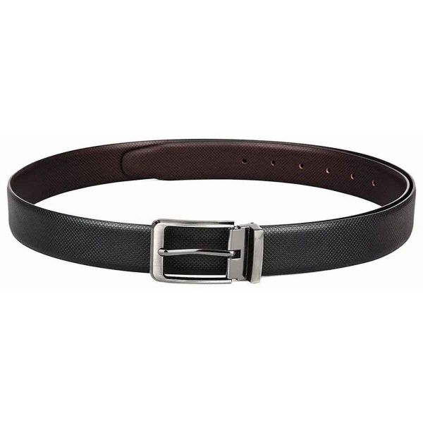 Mens Black Faux Leather Belt Glossy Finish Rectangular Alloy Buckle Perfect for Formal Wear Manufacturers, Suppliers in Sialkot