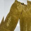 Olive Green Suede Lederhosen German Bavarian Kilt Knee Length Pants Manufacturers, Suppliers in Bucharest