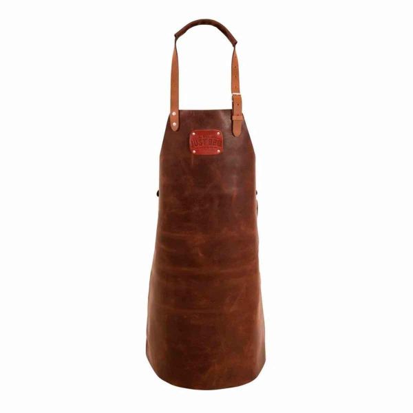 Plain Leather Apron Classic Brown Leather Manufacturers, Suppliers in Sialkot