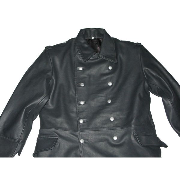 Plain Leather Long Coat for Casual Wear Full Sleeve All Size Fit Manufacturers, Suppliers in Sialkot