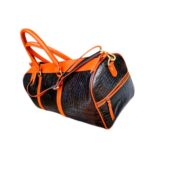 Quality Leather Gym Bag Plain Pattern Strong Zipper for Secure Storage Manufacturers, Suppliers in New Zealand
