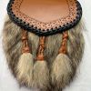 Real Fur Semi Dress Sporran with Braided Leather Tassels Scottish Kilt Pouch Manufacturers, Suppliers in David