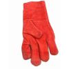 Red Full Fingered Leather Safety Gloves Non Disposable for Safety Use Manufacturers, Suppliers in Sialkot