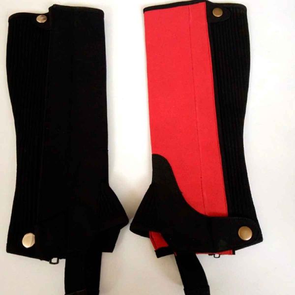 Red and Black Rider Leather Chaps Premium Quality for Horses Box Packaged for Equestrian Use Manufacturers, Suppliers in Sialkot