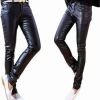 Stylish Black Leather Pants with Button Closure 4 Pockets Available in Waist Sizes 28 - 36 Manufacturers, Suppliers in Sialkot