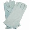 Unisex Full Fingered Industrial Leather Safety Gloves Plain Design 6 - 10 Inch Manufacturers, Suppliers in Sialkot