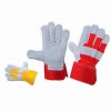 Unisex Full Fingered Leather Safety Gloves with Plain Design and 6 - 10 Inch Cuff Length Manufacturers, Suppliers in Sialkot