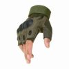 Unisex Tactical Half Cut Gloves Green and Black Fiber One Size Fits All Manufacturers, Suppliers in Sialkot