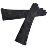 Women Long Black Leather Gloves Luxury Plain Style Daily Life Customized Color Manufacturers, Suppliers in Sialkot